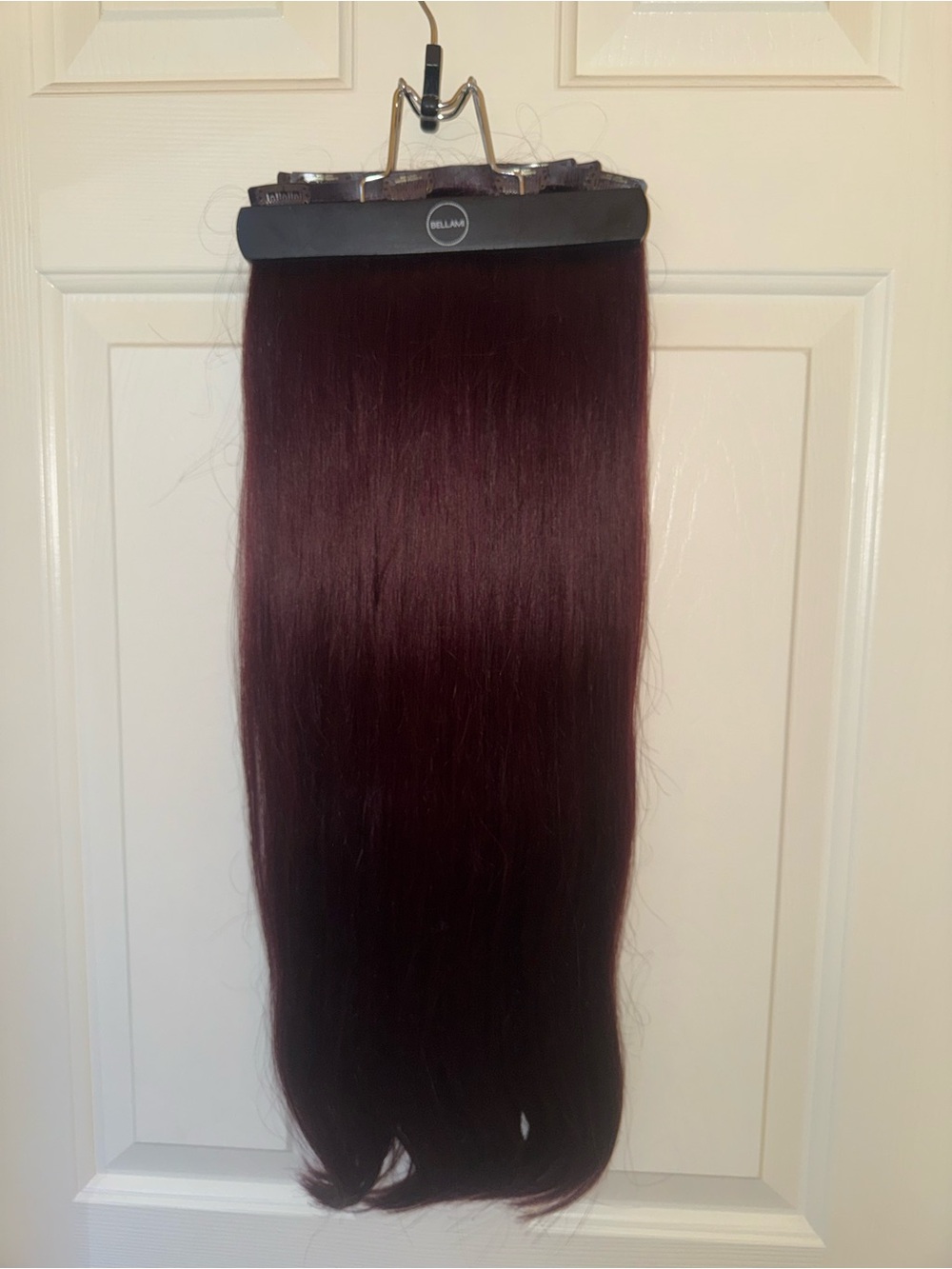 BELLAMI Mullberry Straight Silk Seam Clip-In Human Hair Extensions 24” 260g 7pc